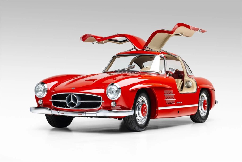 Owned by former Northern Ireland PM Lord Terence O’Neill, this rare 1955 Mercedes-Benz 300SL Gullwing with just 3,000 miles is up for auction in stunning condition.