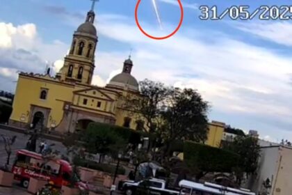 A meteor from asteroid debris streaked across the sky above a Mexican church, stunning witnesses in broad daylight as asteroid 2025 KX8 approaches Earth’s orbit.