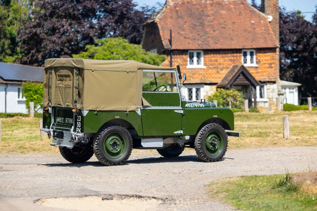 The oldest surviving military Land Rover from 1948, possibly used for bomb disposal, is now for sale at £75,000 after an award-winning restoration to original specs.