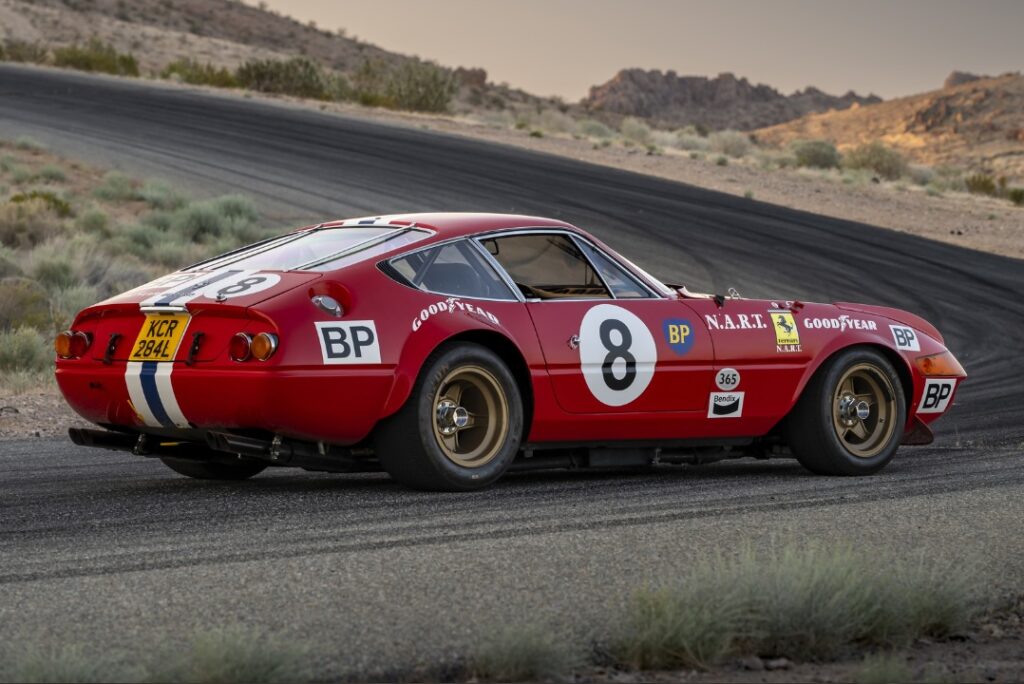 A rare 1973 Ferrari Daytona Competizione with Le Mans and Daytona racing history is up for auction in California and could fetch £5.5m as bidding ends June 26.