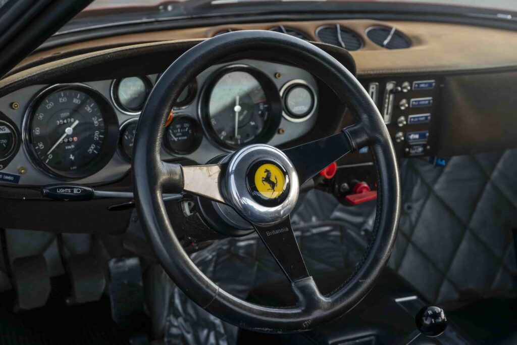 A rare 1973 Ferrari Daytona Competizione with Le Mans and Daytona racing history is up for auction in California and could fetch £5.5m as bidding ends June 26.