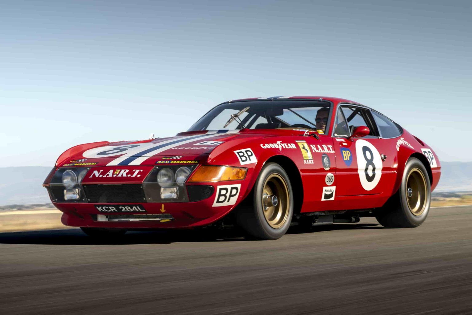A rare 1973 Ferrari Daytona Competizione with Le Mans and Daytona racing history is up for auction in California and could fetch £5.5m as bidding ends June 26.