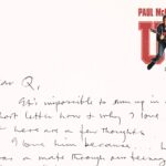 A heartfelt letter by Sir Paul McCartney about John Lennon is up for auction, expected to fetch over £74,000, offering a rare glimpse into their legendary friendship.