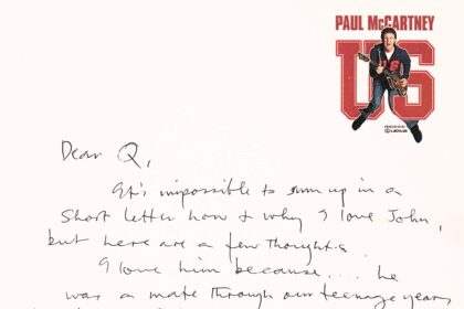 A heartfelt letter by Sir Paul McCartney about John Lennon is up for auction, expected to fetch over £74,000, offering a rare glimpse into their legendary friendship.
