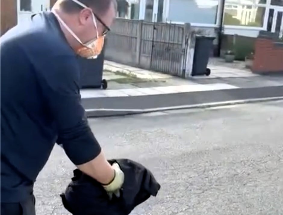 A rescued pigeon in Crosby flew into a wall moments after chimney sweeps freed it, but recovered to rejoin its mate as locals joked about the bird’s clumsy escape.