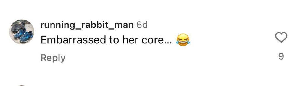 Social media comment on the post of Radio DJ Sara Cox was hilariously delayed entry to a Soho bar for eating an apple - her co-host filmed the moment as the bouncer made her finish it before letting her in.