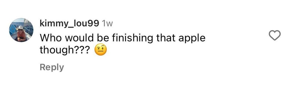 Social media comment on the post of Radio DJ Sara Cox was hilariously delayed entry to a Soho bar for eating an apple - her co-host filmed the moment as the bouncer made her finish it before letting her in.