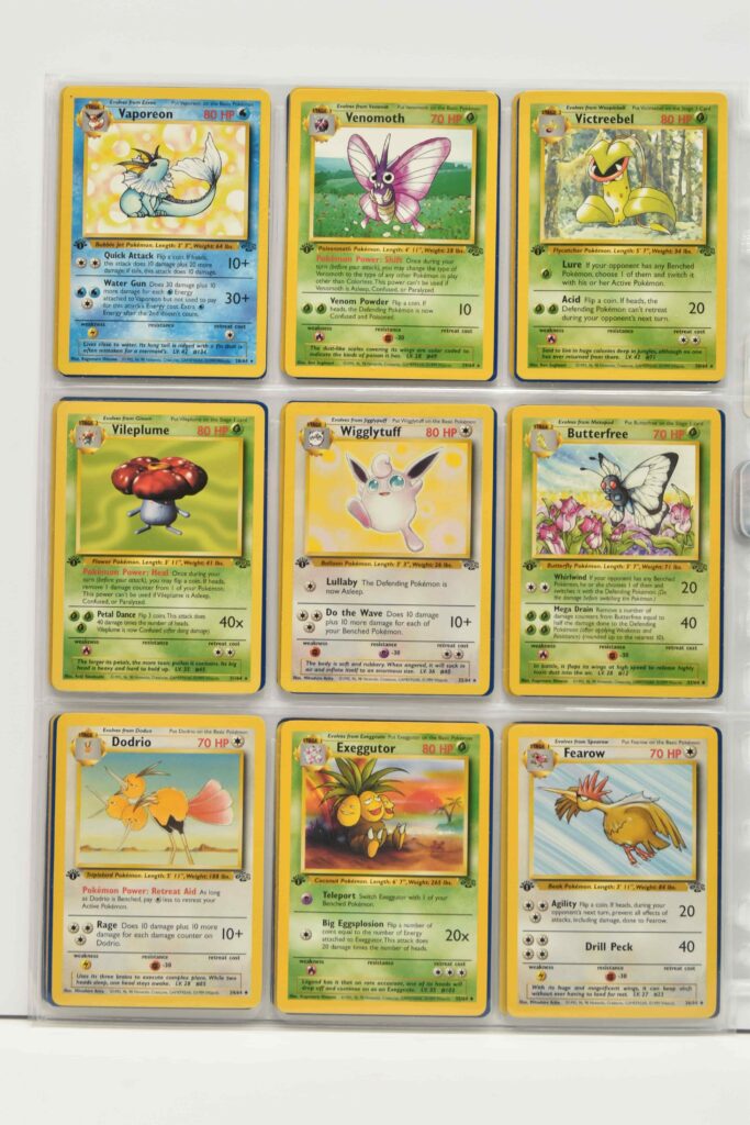 Rare Pokemon card sets sparked a global bidding war with 17 lots selling for over £17k including a Shining Charizard and first edition Neo Revelation and Base sets.