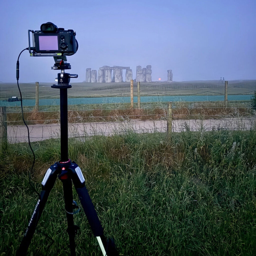 A rare Strawberry Moon lit up Stonehenge for the first time in 18 years, captured in a stunning image by Abby Moule after two years of planning for the lunar standstill.