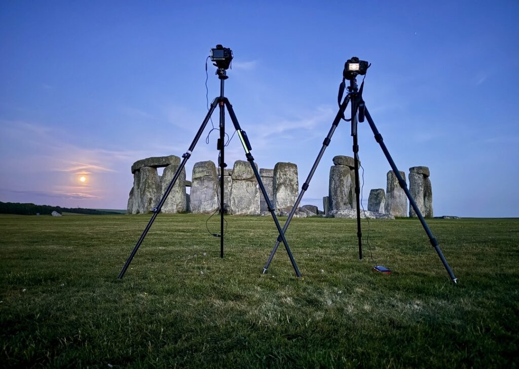 A rare Strawberry Moon lit up Stonehenge for the first time in 18 years, captured in a stunning image by Abby Moule after two years of planning for the lunar standstill.