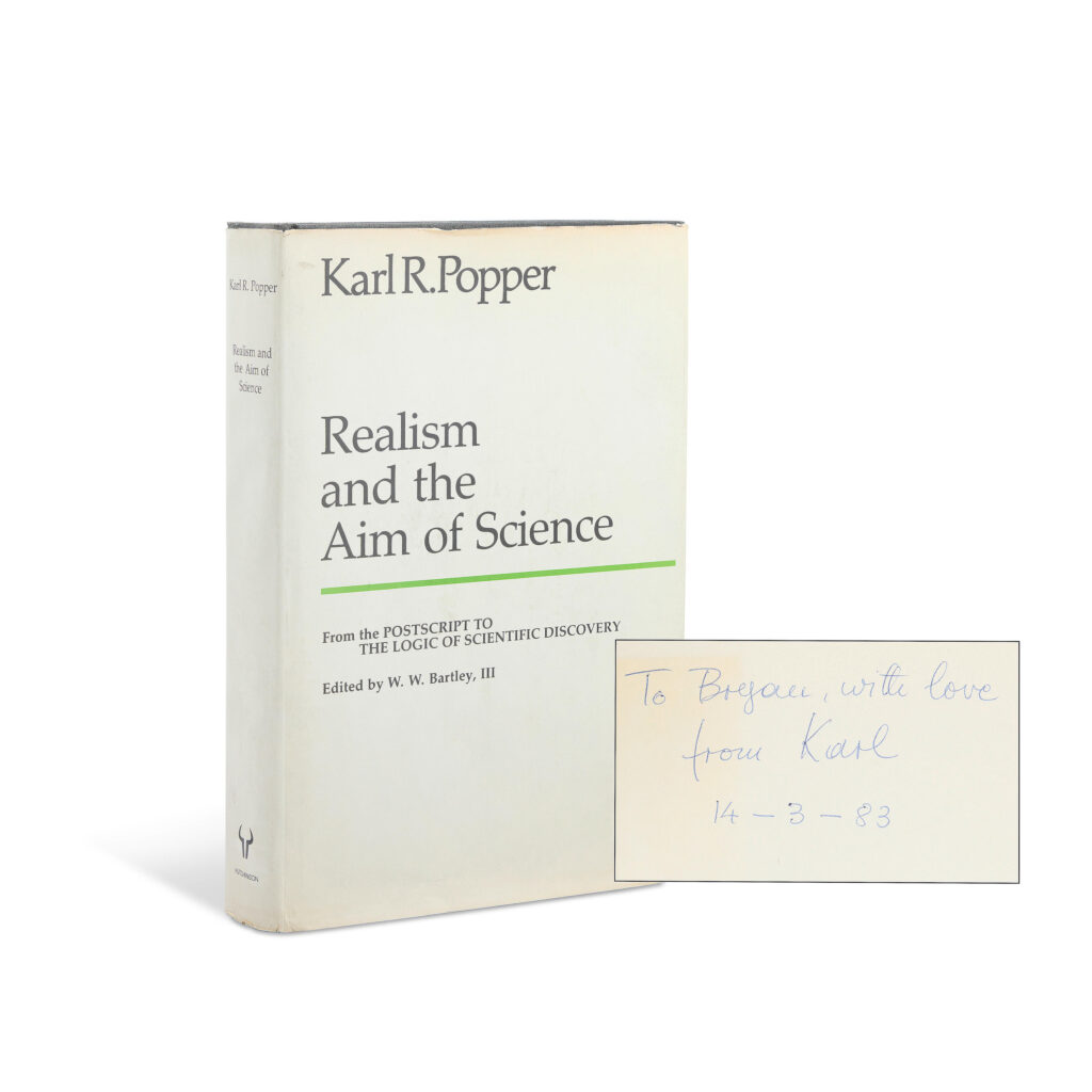 Charity shop volunteer finds rare Karl Popper book collection in Oxford - inscribed volumes fetch £16,640 at auction to support Oxfam’s global fight against poverty.