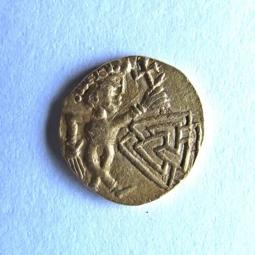 A rare Anglo-Saxon gold coin dating back to AD640-660 has been unearthed in Norfolk, blending Christian and pagan symbols in what experts call a major archaeological find.