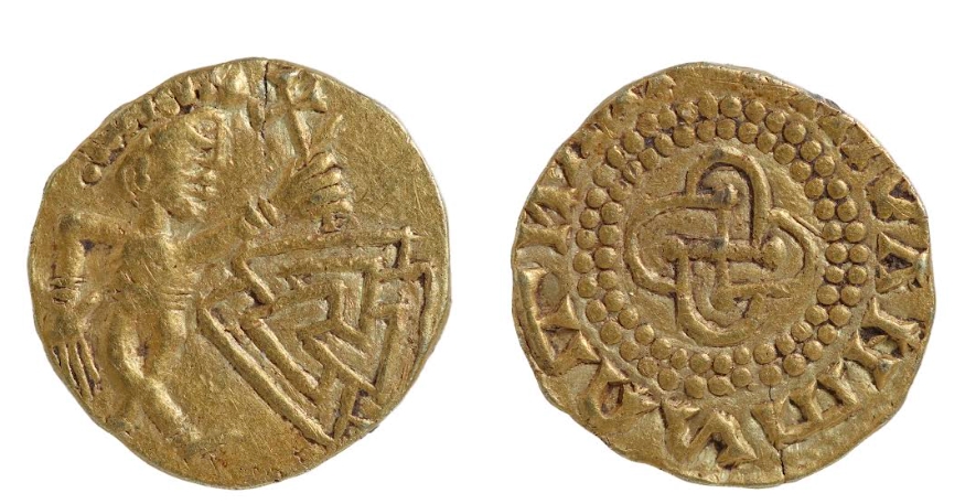 A rare Anglo-Saxon gold coin dating back to AD640-660 has been unearthed in Norfolk, blending Christian and pagan symbols in what experts call a major archaeological find.