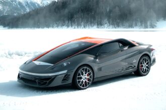 The one-off 2012 Bertone Nuccio, a 186mph V8 wedge-shaped supercar celebrating Bertone’s centenary, is now for sale at £425,000 via RM Sotheby’s sealed bid auction.