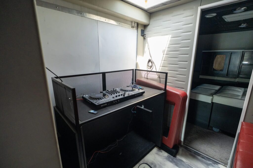 Shaquille O’Neal’s custom RV with a DJ station, arcade game and fireplace is up for grabs after bids hit £63,000 but failed to meet the reserve price.
