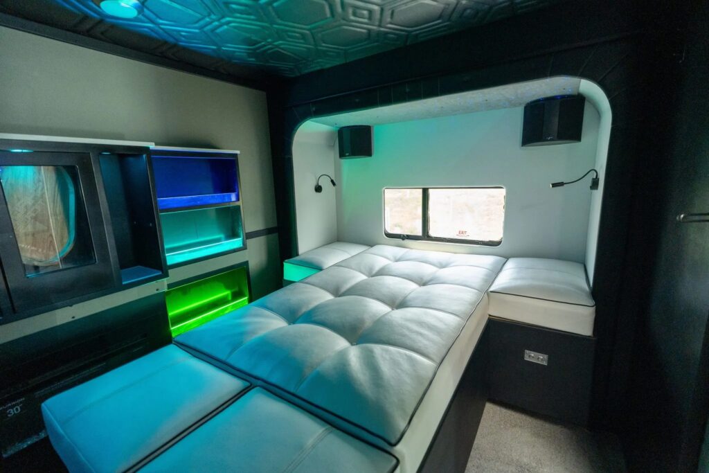 Shaquille O’Neal’s custom RV with a DJ station, arcade game and fireplace is up for grabs after bids hit £63,000 but failed to meet the reserve price.