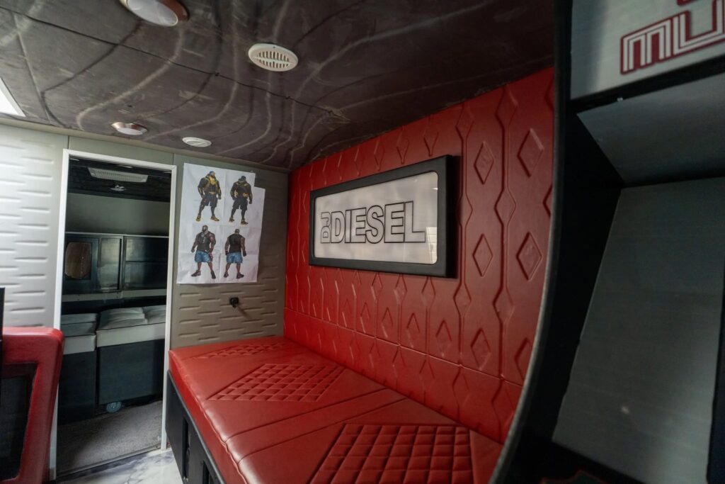 Shaquille O’Neal’s custom RV with a DJ station, arcade game and fireplace is up for grabs after bids hit £63,000 but failed to meet the reserve price.
