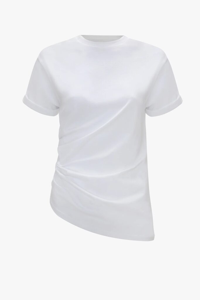 Victoria Beckham’s £540 outfit is being mocked for resembling Homer Simpson’s iconic look, with shoppers joking the white tee and blue jeans mirror the cartoon dad’s style.