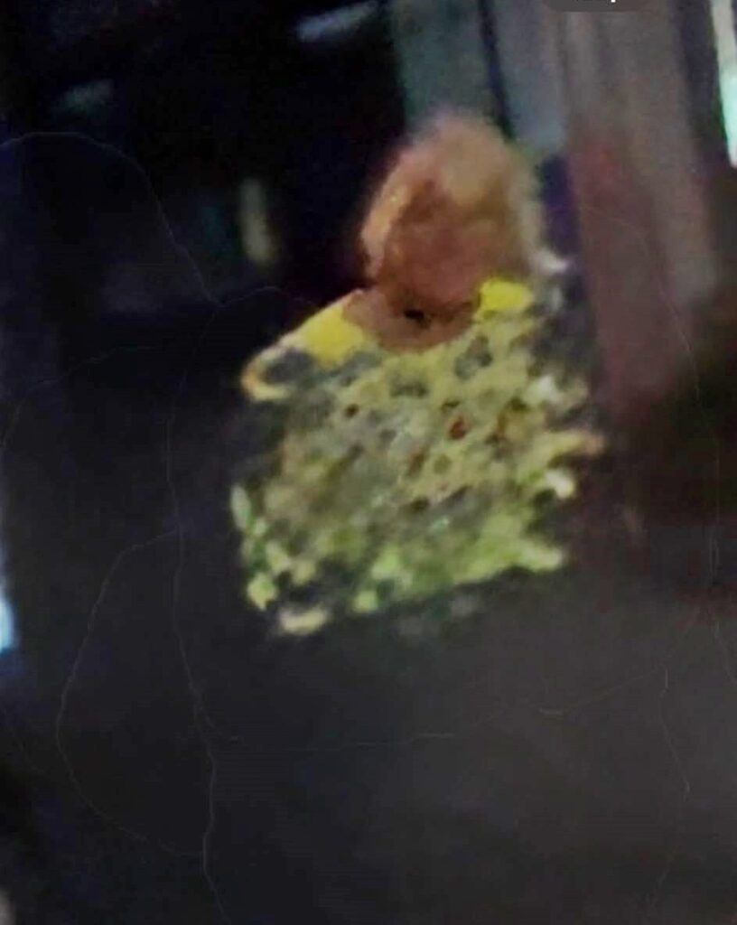 A couple captured a mysterious legless figure in a late-night selfie and joked it looked like Corrie’s Vera Duckworth, sparking debate online over whether it’s a ghost or a blur.