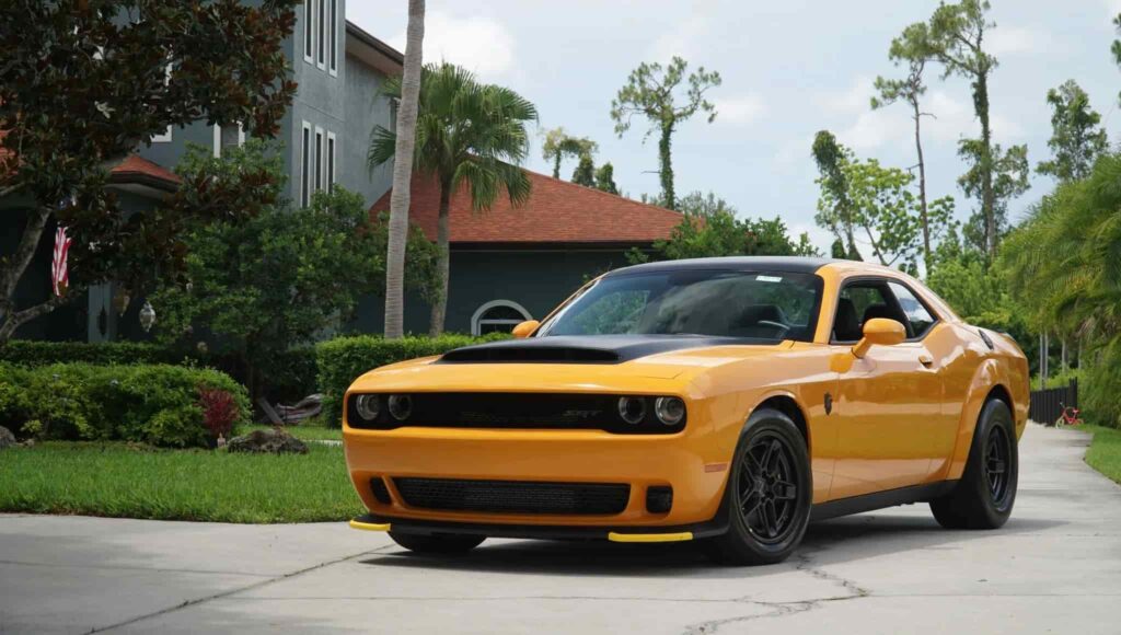 Kevin Hart’s custom 2023 Dodge Challenger SRT Demon 170 with just 24 miles and 1,025hp is up for auction, with bids soaring to £300k for the Cream Sickle one-off.