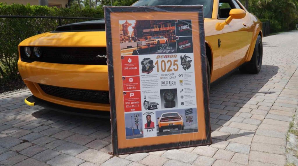Kevin Hart’s custom 2023 Dodge Challenger SRT Demon 170 with just 24 miles and 1,025hp is up for auction, with bids soaring to £300k for the Cream Sickle one-off.