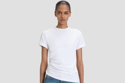 Victoria Beckham’s £540 outfit is being mocked for resembling Homer Simpson’s iconic look, with shoppers joking the white tee and blue jeans mirror the cartoon dad’s style.