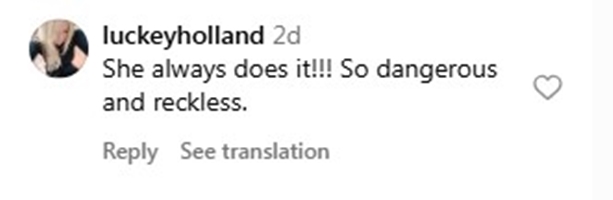 Social media comment on the post of A woman was filmed dangerously crossing Spain's A7 motorway instead of using a nearby footbridge - locals say she does it often and fear a serious accident is imminent.