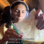 A woman went viral for making a salad with boiled eggs mid-flight, sparking social media outrage over airplane etiquette, but she insists her meal was odourless and discreet.