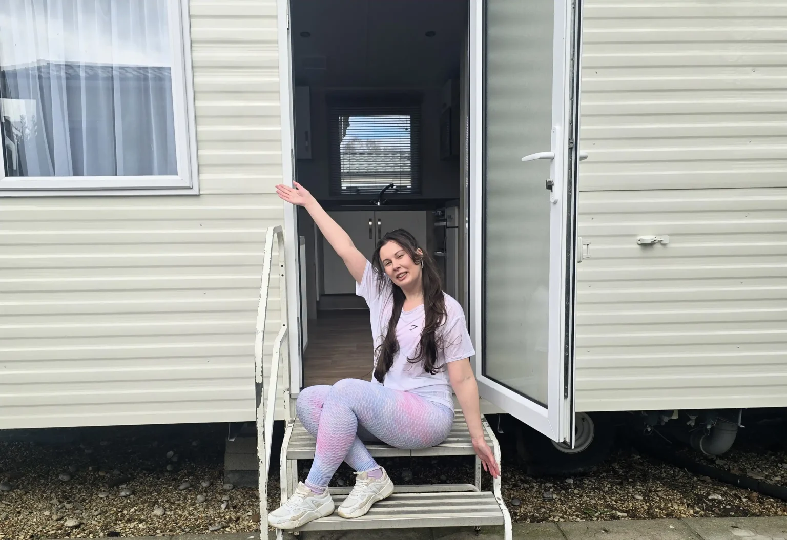 Woman ditches pricey flat for static caravan life - saving £900 a month and gaining peace, freedom and community despite online critics calling it a waste of money.