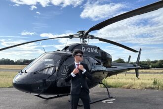 Teen lands helicopter at prom after earning £500k from reselling business - 16-year-old Ahmet Karakaya stuns classmates with James Bond-style entrance and big dreams.