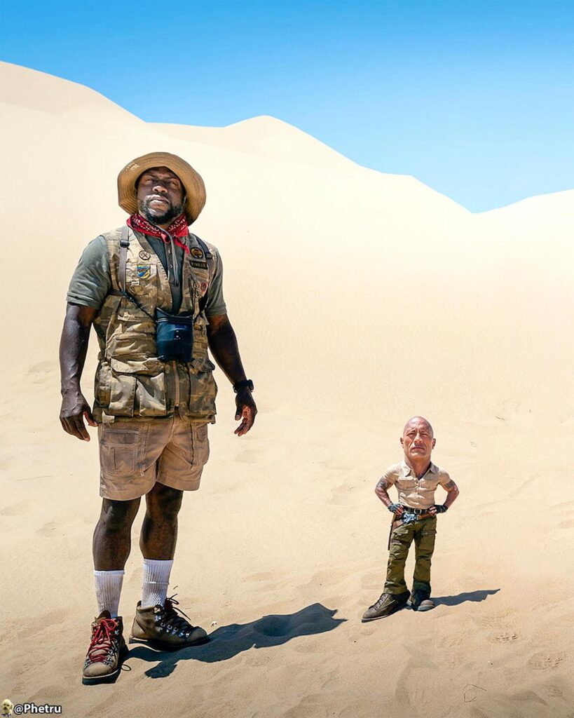 Oscar Hinojosa turns film icons into pocket-sized stars using Photoshop, delighting fans with mini celebrity edits inspired by his tiny dog and a whimsical brownie-fueled idea.