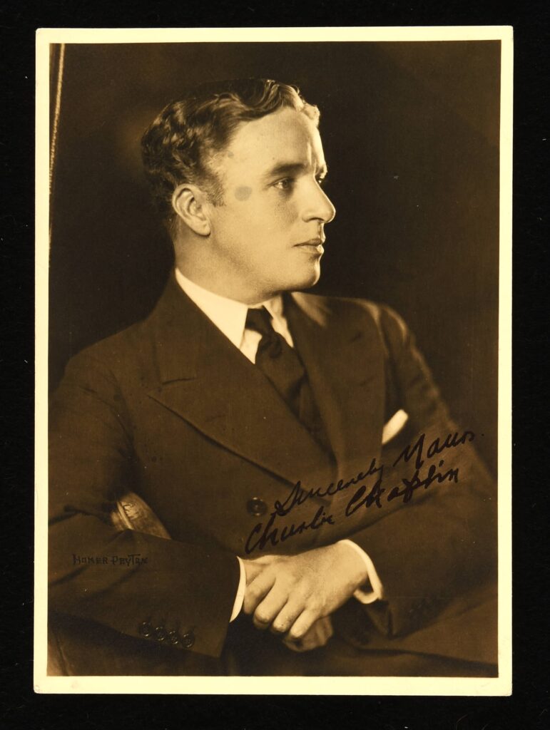 A 2,500-piece autograph collection featuring stars from Chaplin to Ford is selling for £85,000, showcasing Eric Booth’s lifetime passion for Hollywood memorabilia.