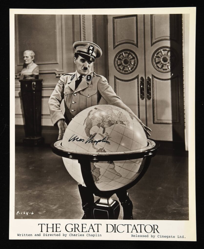 A 2,500-piece autograph collection featuring stars from Chaplin to Ford is selling for £85,000, showcasing Eric Booth’s lifetime passion for Hollywood memorabilia.