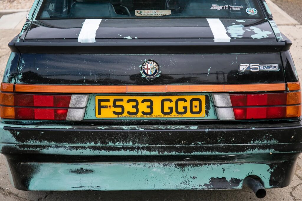 Jeremy Clarkson’s £450 Alfa Romeo from Top Gear is up for auction at £15,000, complete with Skoda Green paint, TV battle scars, and no MOT since 2017.
