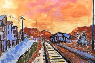Rare Bob Dylan artworks from 1970s go to auction for up to £50,000 - iconic Side Tracks piece leads collection, with signed guitar and travel-inspired paintings also on sale.
