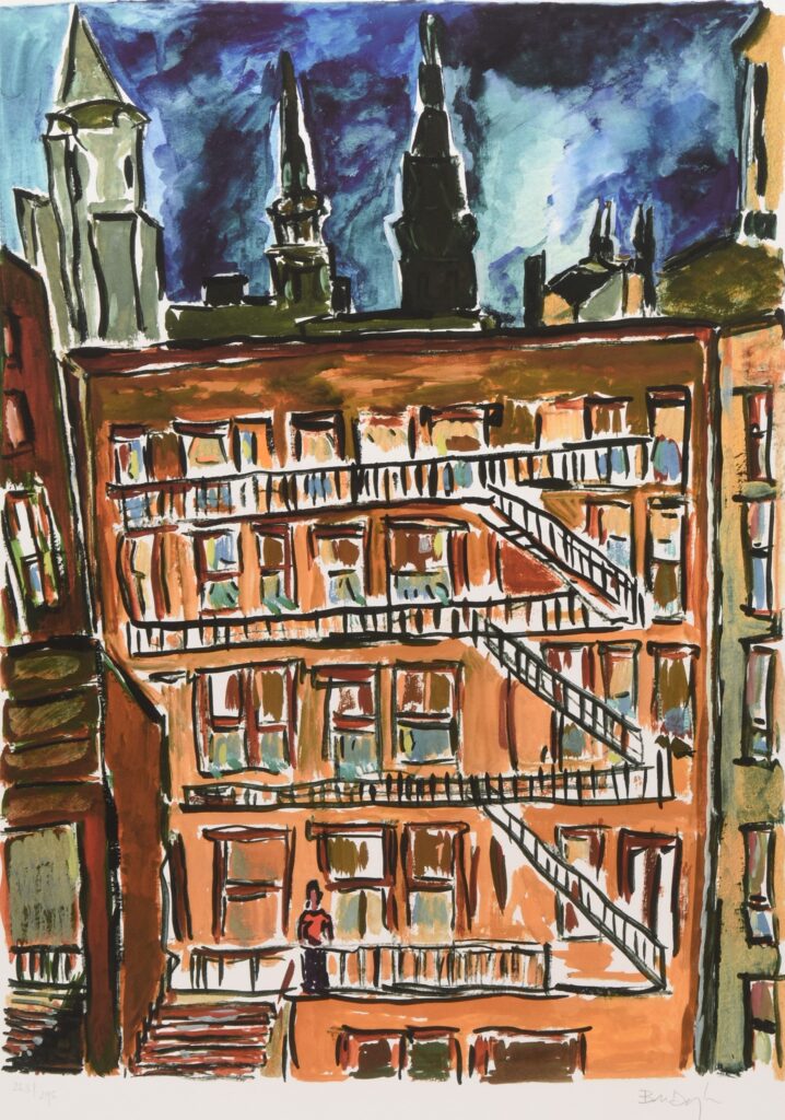 Rare Bob Dylan artworks from the 1970s to his Drawn Blank and Brazil Series sold for less than expected, but drew global interest at Halls Fine Art auction in Shropshire.