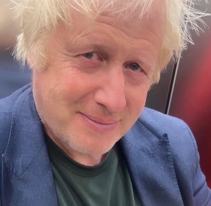 Woman spots Boris Johnson’s face in nectarine while chatting about his wife - shocked by uncanny fruit markings, she now keeps it chilled in a Tupperware box.