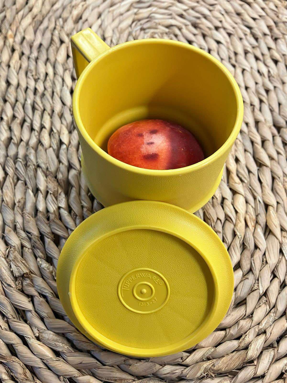 Woman spots Boris Johnson’s face in nectarine while chatting about his wife - shocked by uncanny fruit markings, she now keeps it chilled in a Tupperware box.