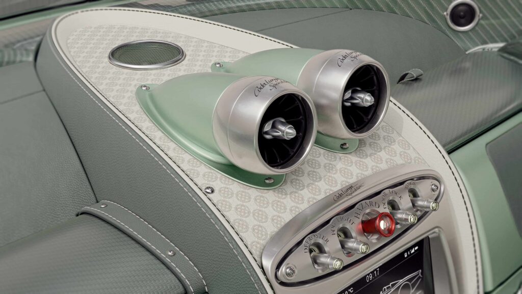 The £2.5m Pagani Huayra Codalunga Speedster hits 217mph with V12 power, mint green styling, and ultra-rare exclusivity as only 10 handcrafted models will be built.