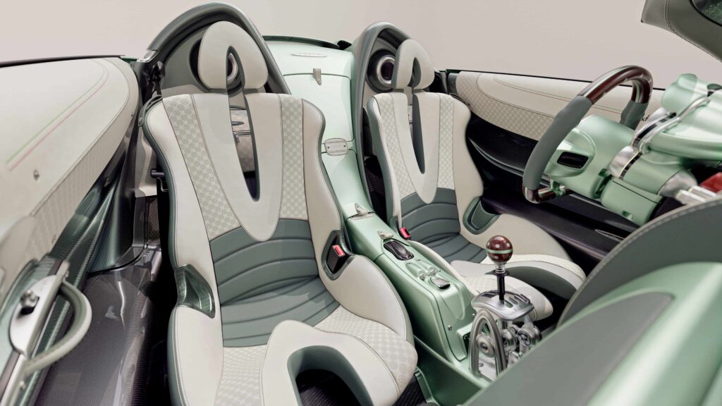 The £2.5m Pagani Huayra Codalunga Speedster hits 217mph with V12 power, mint green styling, and ultra-rare exclusivity as only 10 handcrafted models will be built.