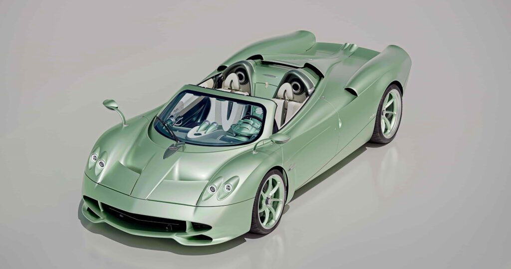 The £2.5m Pagani Huayra Codalunga Speedster hits 217mph with V12 power, mint green styling, and ultra-rare exclusivity as only 10 handcrafted models will be built.