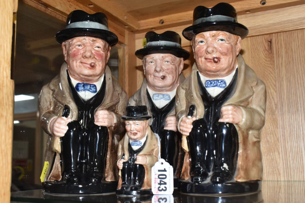 Over 300 rare character and Toby jugs collected over 25 years are up for auction in Lichfield, showcasing royalty, legends, and entertainers from across the centuries.