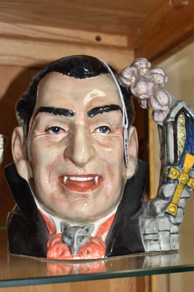 Over 300 rare character and Toby jugs collected over 25 years are up for auction in Lichfield, showcasing royalty, legends, and entertainers from across the centuries.