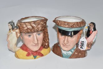 Over 300 rare character and Toby jugs collected over 25 years are up for auction in Lichfield, showcasing royalty, legends, and entertainers from across the centuries.