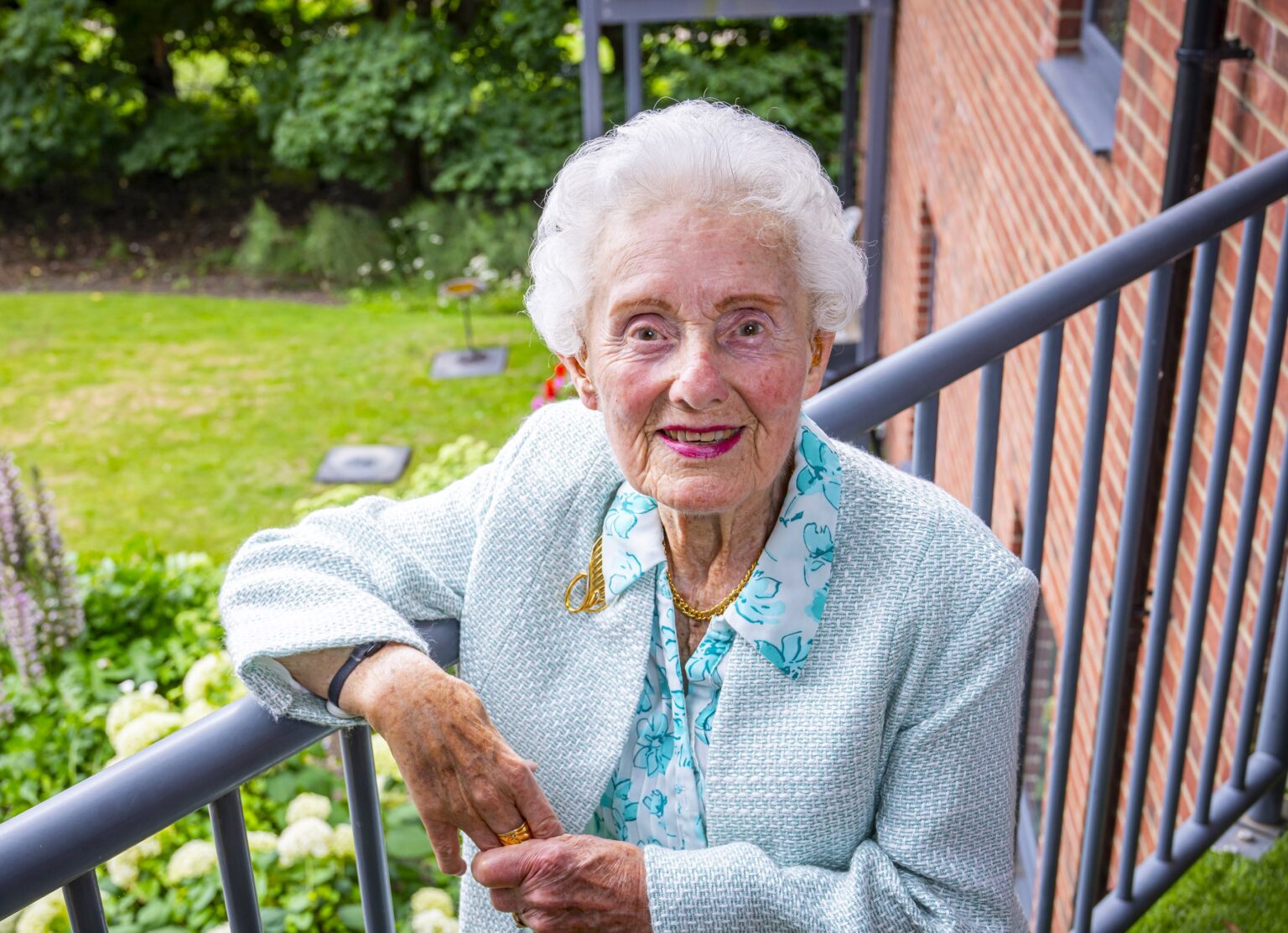 A 92-year-old care home resident reveals she typed the script for Dr No, helped launch Fred Perry’s fashion line and once served tea to stars like Sean Connery and Elizabeth Taylor.
