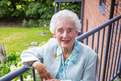 A 92-year-old care home resident reveals she typed the script for Dr No, helped launch Fred Perry’s fashion line and once served tea to stars like Sean Connery and Elizabeth Taylor.