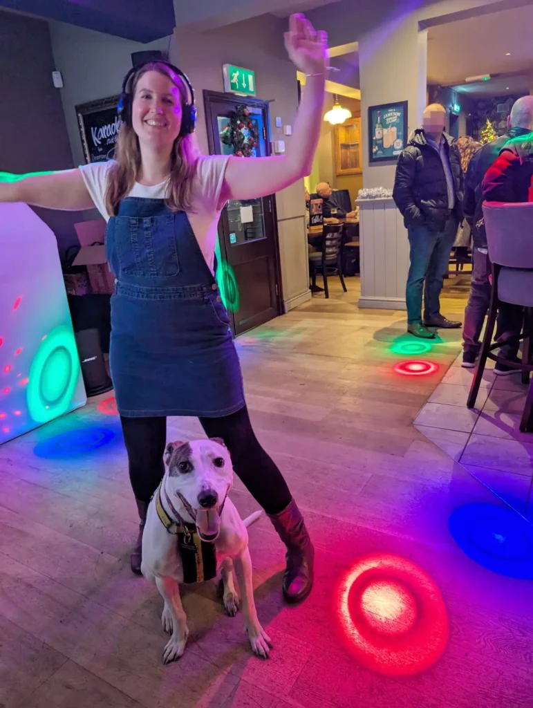 Rescue dog Moose becomes pub-loving TikTok star after overcoming behavioral struggles - now the Lurcher-Staffy mix can’t pass a local without heading to the bar.