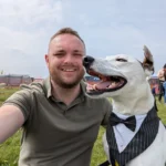 Rescue dog Moose becomes pub-loving TikTok star after overcoming behavioral struggles - now the Lurcher-Staffy mix can’t pass a local without heading to the bar.