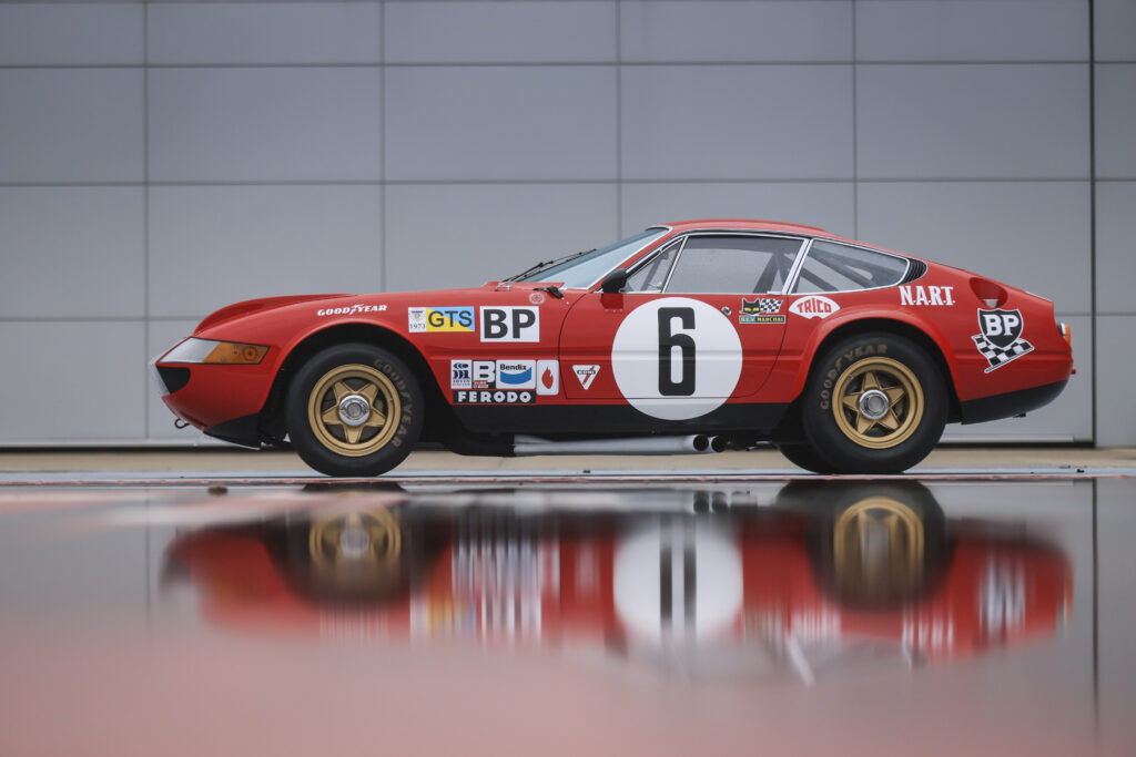 A rare 1973 Ferrari Daytona that raced at Le Mans and Daytona could fetch up to \$10m at auction, boasting elite pedigree, restoration acclaim and 450 hp racing power.