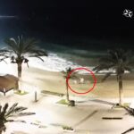 Early bird caught reserving beach spot at 5:36 a.m. on Spain’s El Cura Beach as parasol wars return, with towns issuing fines up to €3,000 for pre-dawn sunbed claims.